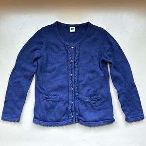 Janie and Jack navy blue cardigan. Size 4